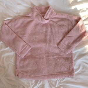 JANE and BLEEKER - light pink fleece sweater for women size small.